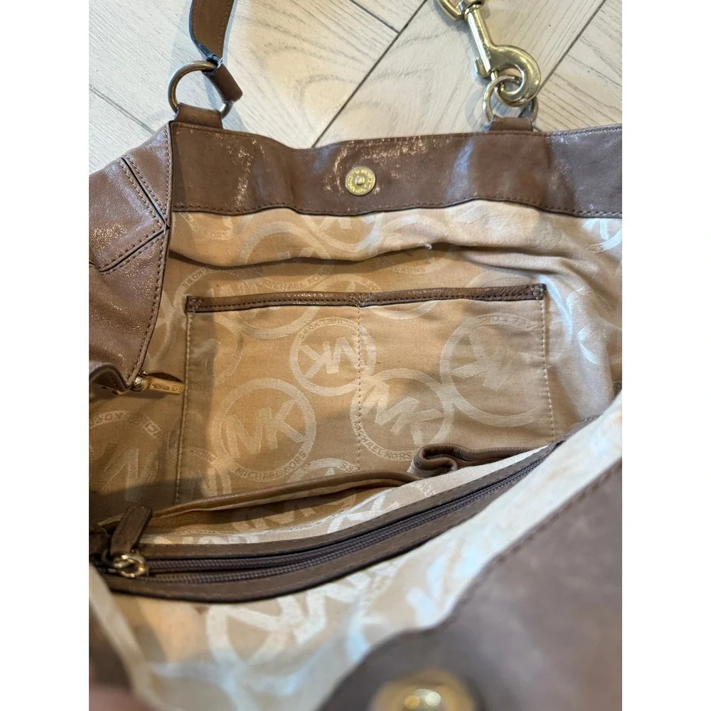 VTG Michael‎ Michael Kors Large Leather purse handbag 14 x 16 real leather